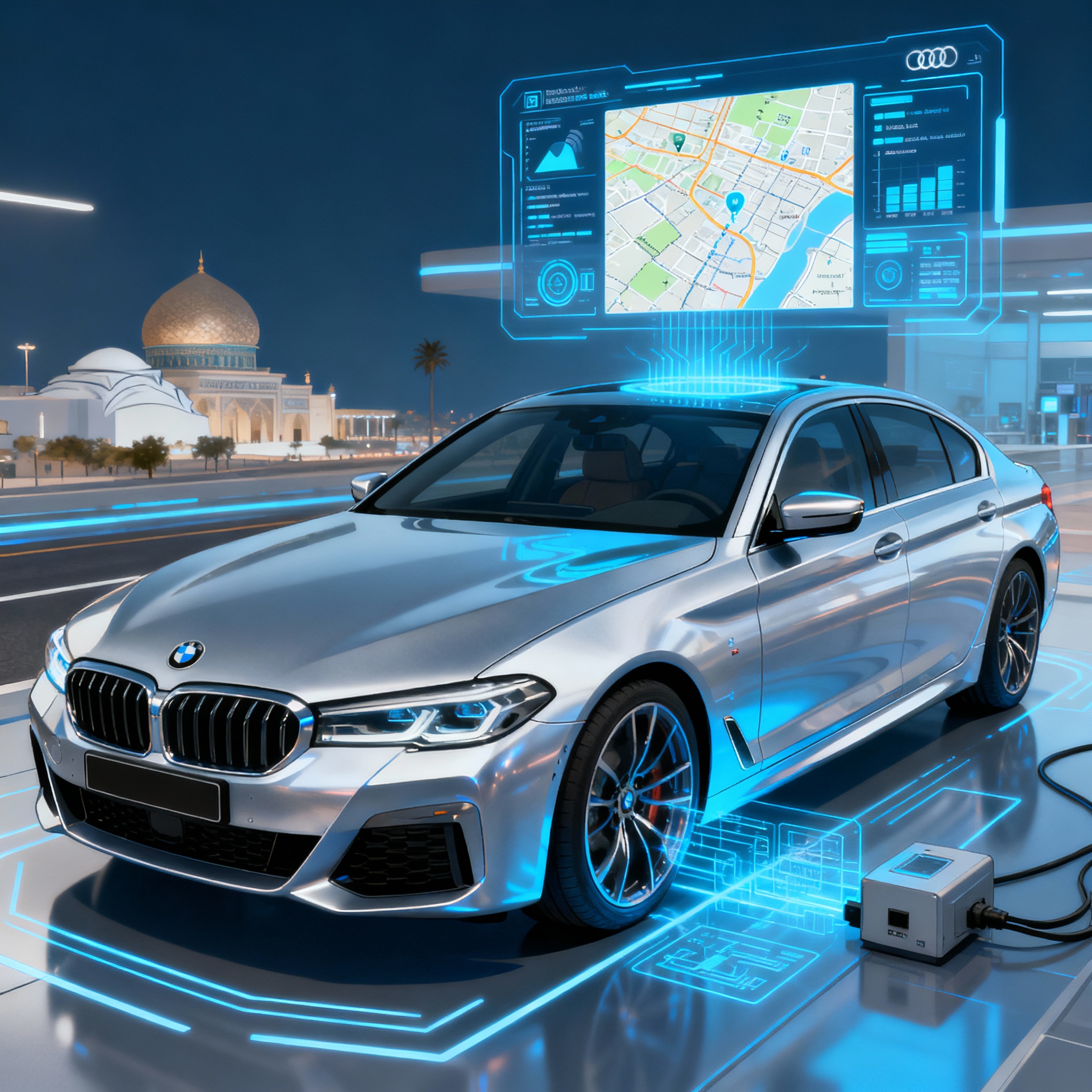 برمجة سيارات BMW في الرياض مع تحديث الخرائط بدقة عالية