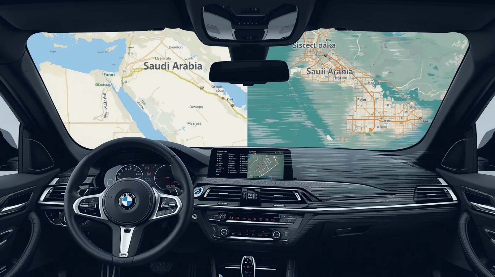 تحديث خرائط BMW الأصلية مقابل المعدلة في السعودية