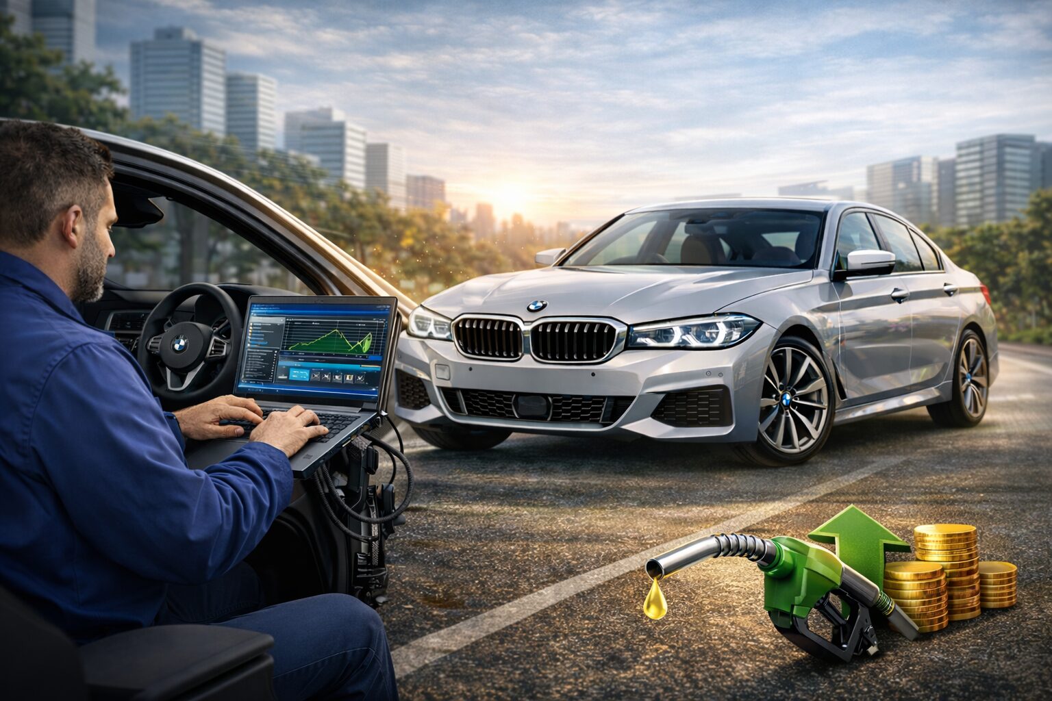 ضبط استهلاك الوقود عبر برمجة BMW