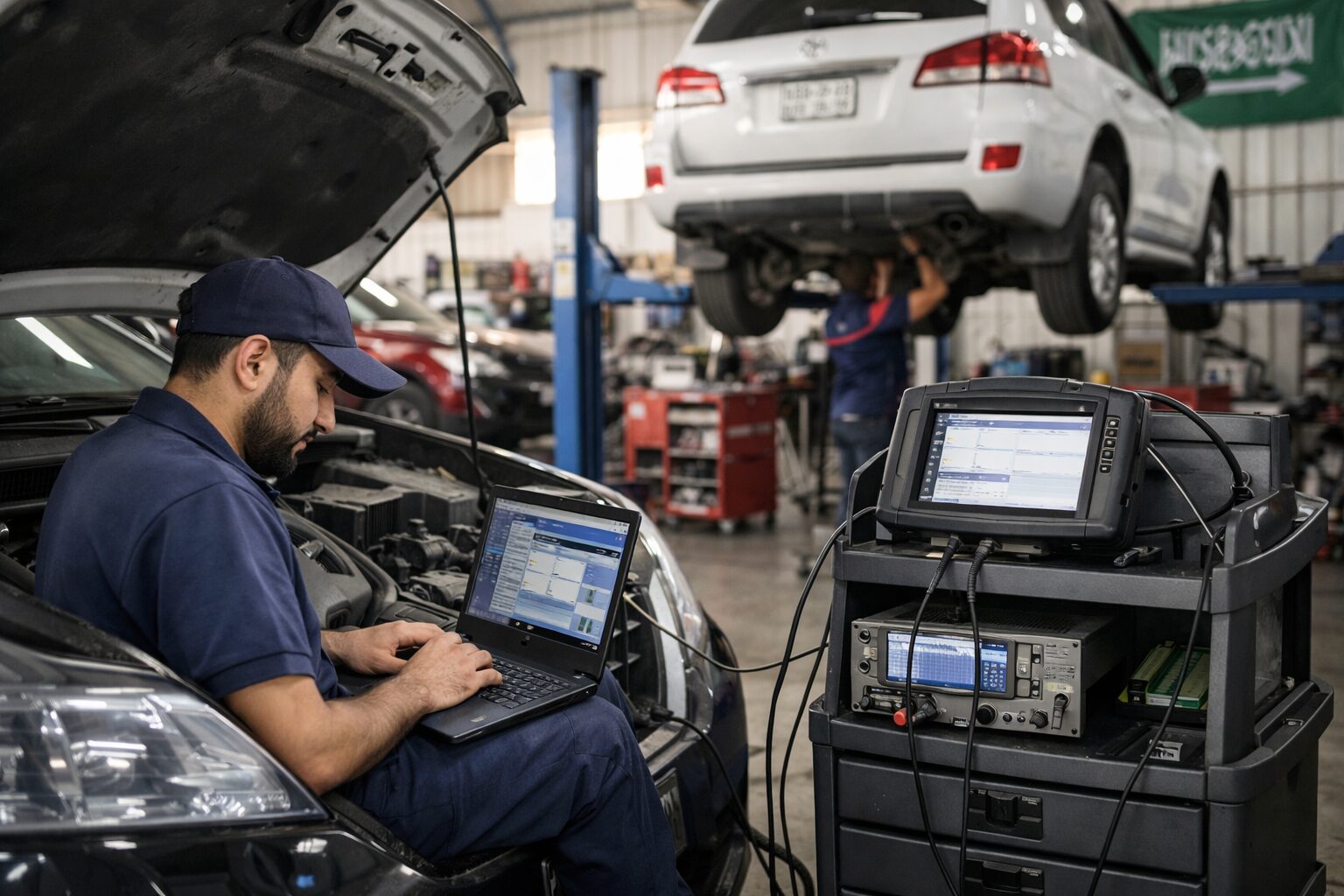 فحص وبرمجة وصيانة السيارات بالدمام